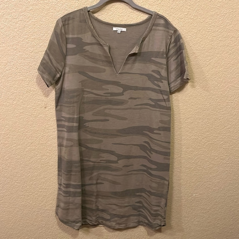 Z Supply Camo T-Shirt Dress